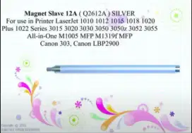 Magnet Roller 12A (MRS) SLAVE Silver for use in Lj 1010 CANON LBP 29S