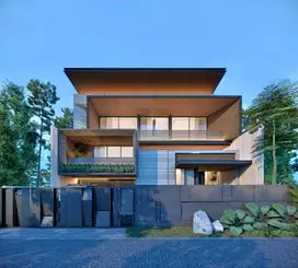 MODERN LUXURY Rumah Pakuwon Indah Cluster Imperial Golf Kolam Renang