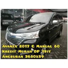 Avanza 2017 G Manual Hitam Km60Rban