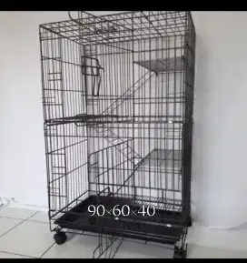 Kandang kucing 3 tingkat