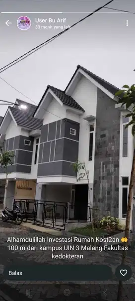 Dijual rumah kos eksklusif 6 kamar akses mobil