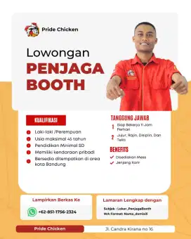 LOWONGAN KERJA UNTUK PENJAGA CHICKEN