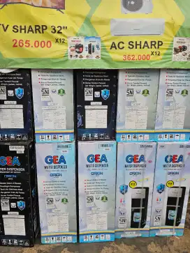 Promo dispenser Gea orion baru bisa cicil kredit