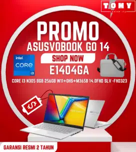 ASUS VIVOBOOK GO 14 E1404GA I3 N305 8GB 256GB W11+OHS+M365B 14.0FHD