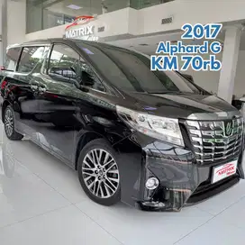 Toyota Alphard G 2.5 AT 2017 Black on Beige Hitam