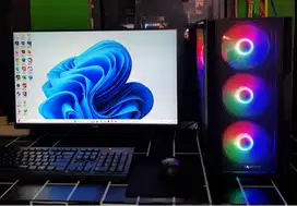 Fullset PC Gaming I5 Gen 8 Monitor 24Inch