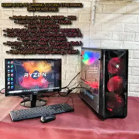 KOMPUTER PC GAMING RYZEN 3 EDITING CODING