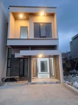 Rumah Mewah 2 lantai dalam mini cluster kelapa dua Depok.