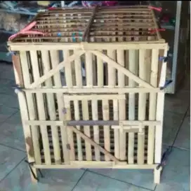 Kandang bambu baru 70 x 70 cm