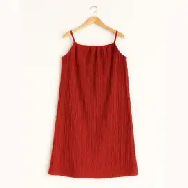 Sleeveless Midi Dress Wanita – Tali Spaghetti | Casual Chic Look