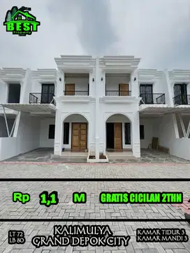 Rumah 2 lantai Gratis Cicilan 2 tahun