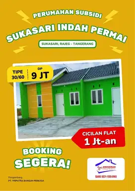 Hanya DP 9 JT Rumah Subsidi Dekat ke Pasar Kemis