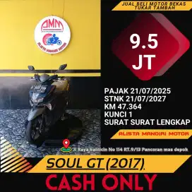 YAMAHA SOUL GT TH 2017 PLAT JKT PAJAK ON BAYAR VIA CC/PAYLATER