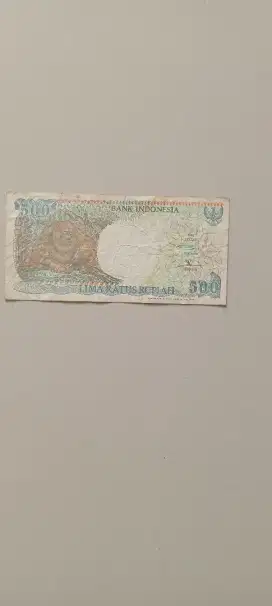 Uang kertas Rp. 500 gambar monyet