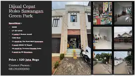 Dijual rugi Ruko 2 Lantai Sawangan Green Park
