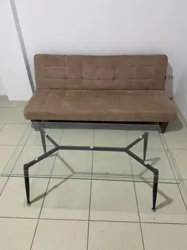 Sofa bed + coffee table set