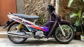 Honda Supra XX 2002 Rare Item Silver Ungu Koleksi Motor Jadul Klasik