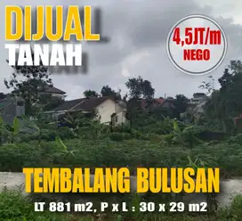 Tanah Bagus dan Rata Cocok Untuk KOS Dekat UNDIP di Bulusan Tembalang