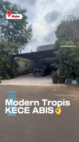 Rumah Tropis Modern Tengah kota di Klojen Malang