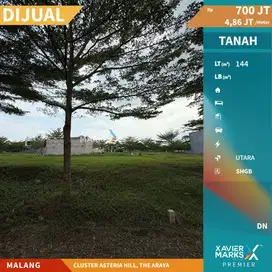 Tanah Kavling Di Cluster Asteria Hill, The Araya Malang(OLX615)