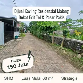 Tanah Kavling Murah Pakisjajar Malang Dekat Bandara dan pasar Pakis
