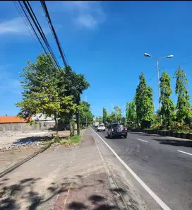 JUAL/SEWA TANAH MIN 10ARE JL BY PASS SANUR LUAS GLOBAL 22ARE STRATEGIS