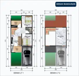 Promo rumah 2 lantai mezanine T50/60 hanya 375jt Klipang