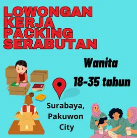 Lowongan kerja Packing Serabutan dan Admin