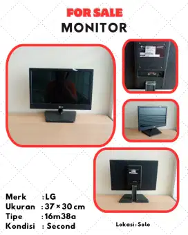 Monitor second kondisi nyala
