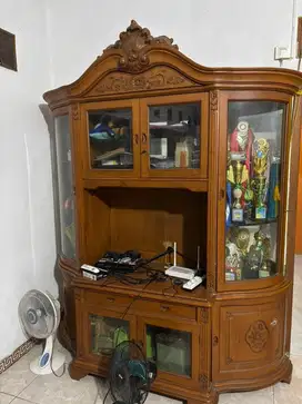 LEMARI BUFFET JATI