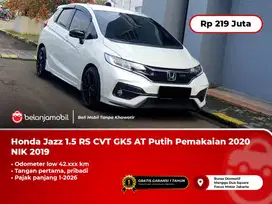 [ LOW KM ] Honda Jazz 1.5 RS CVT GK5 AT Putih 2019/2020