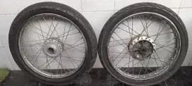 Dijual Velg jari2 17 depan + belakang
