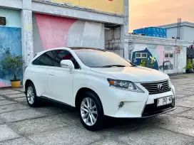 Lexus Rx 270 Japan  2.7 AT. Tahun 2013. Putih. Panoramic. Perfect cond