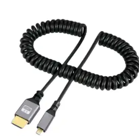 Kabel spiral HDMI ke mikro HDMI 0,5m - 1,5m