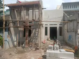 Rumah tahap pembangunan di vila gading harapan barat ujung harpn bksi