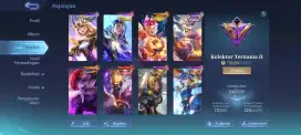 Akun Mobile Legends skin lumayan lengkap