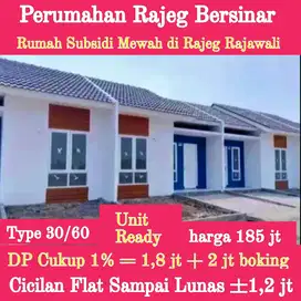 Ckp DP 1% dpt Rumah 2 kmr tidur 1 mandi di Rajeg Bersinar