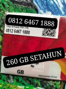 NOMOR CANTIK 12 DIGIT BONUS KUOTA 260 GB SETAHUN.