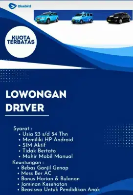 Lowongan supir taksi online