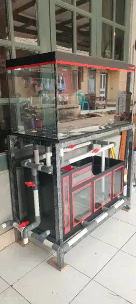 aquarium 80 x 40 x 40 fullset sumfilter