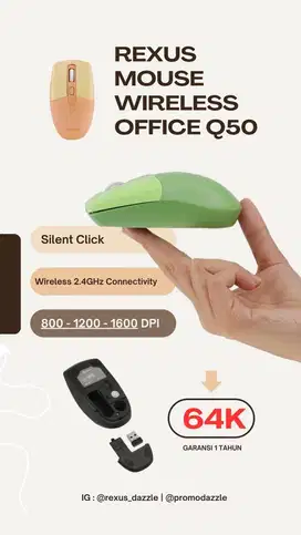 Mouse office wireless rexus Q50