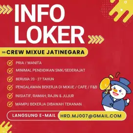 Part-Time Mixue area Jatinegara (1 Bulan)