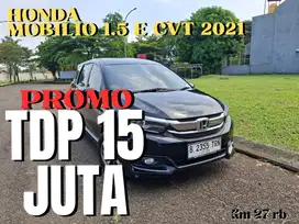 Honda Mobilio 1.5 E cvt 2021 km 27 rb Tdp  15 jt
