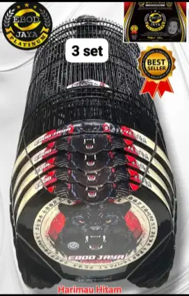 Sangkar Mb Ebod Decal Bambu isi 4
