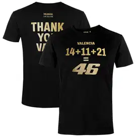 VR46 Racing Valencia Special Edition T Shirt Thank You Vale