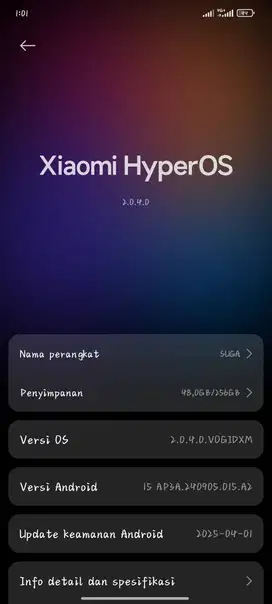 Redmi note 14 4G Ram 8+8/256gb
