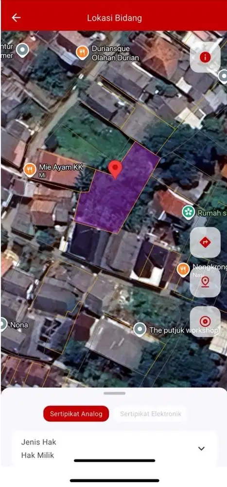 Tanah Kebun / Darat Luas dijual Cepat dikelilingi Perumahan