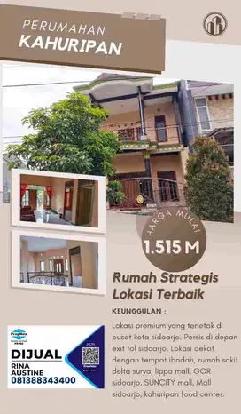 DIJUAL RUMAH DI KAHURIPAN NIRWANA