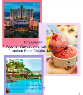 SALE: 1 voucher hotel, nikmati staycation di hotel mewah trhubung mall