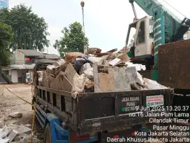 Jasa buang puing sampah proyek